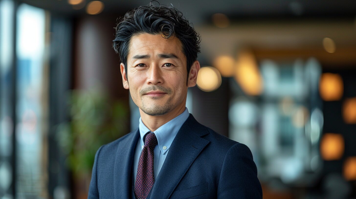 部下に舐められない静かな威厳を持つ、40代管理職のジャストサイズなオーダースーツの着こなし